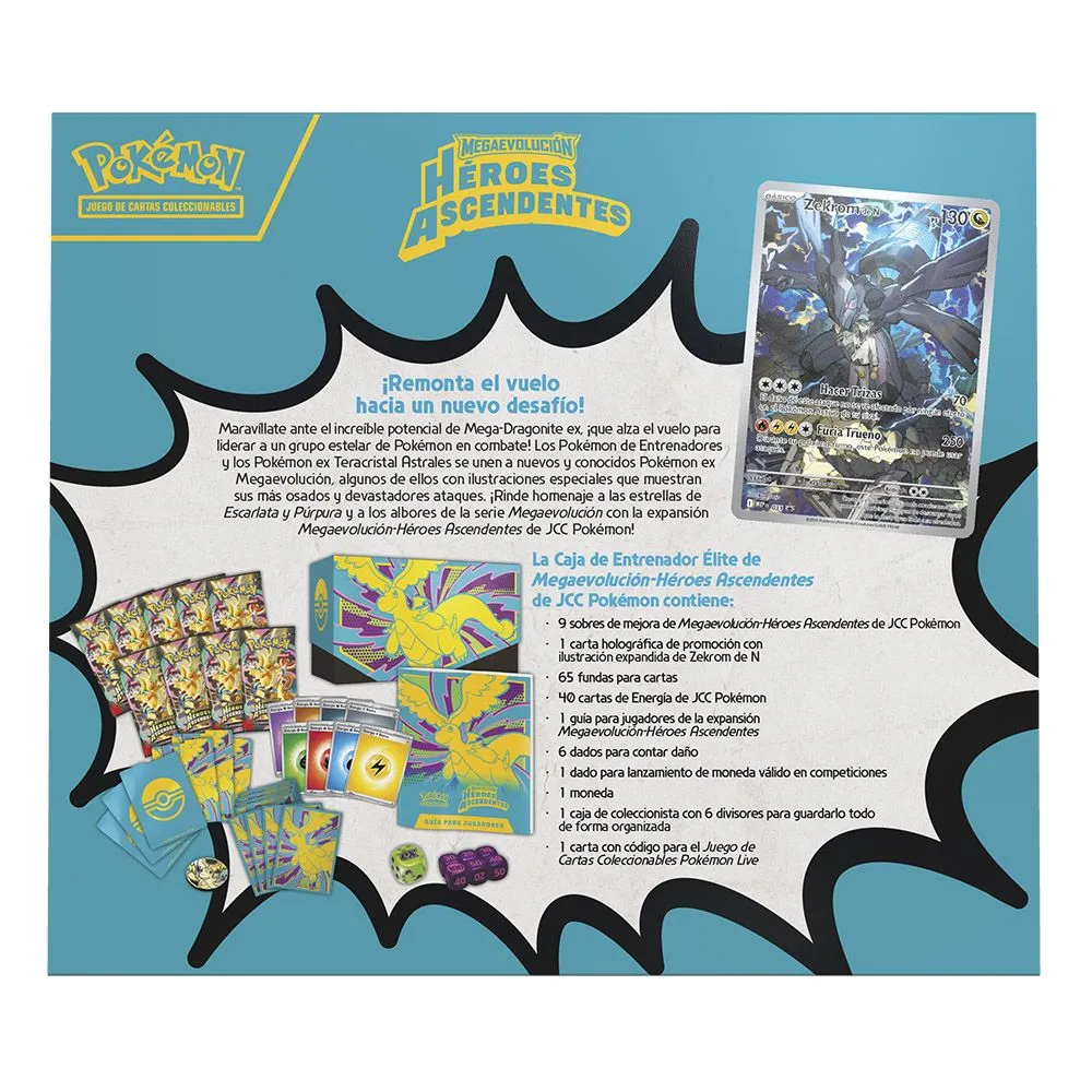 Pokémon TCG: Héroes Ascendentes | Caja de Entrenador Élite (ETB) Español - Imagen 3