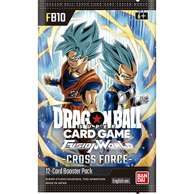 Dragon Ball Super Card Game Fusion World FB-10 Cross Force | Booster Box Display (24 Sobres) Inglés – Preventa