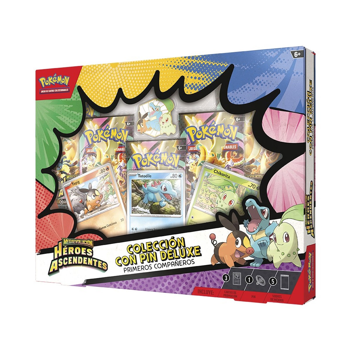 Pokémon TCG: Héroes Ascendentes | Colección Primeros Compañeros Deluxe con Pin (Español)