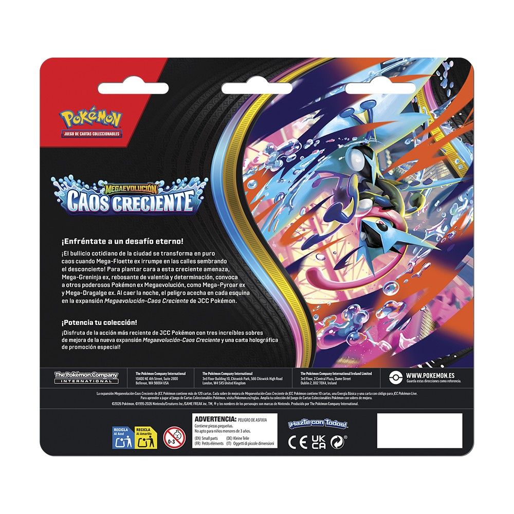 Pokémon TCG: Caos Creciente | Blíster 3 Packs Charmeleon (Español) – Preventa - Imagen 2