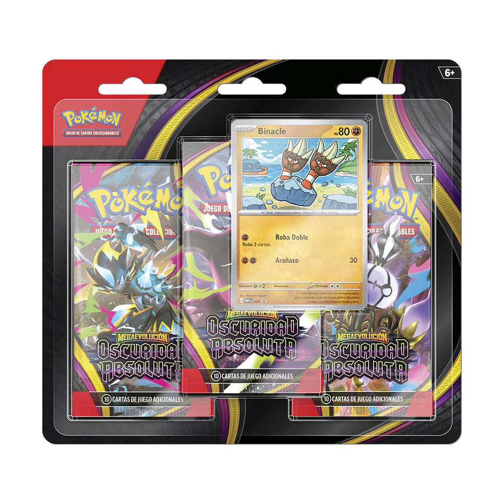 Pokémon TCG: Oscuridad Absoluta | Blíster 3 Packs (Español) – Preventa