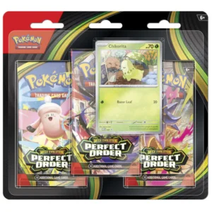 Pokémon TCG Mega Evolution: Perfect Order | Blíster 3 Packs + Promo (Inglés)