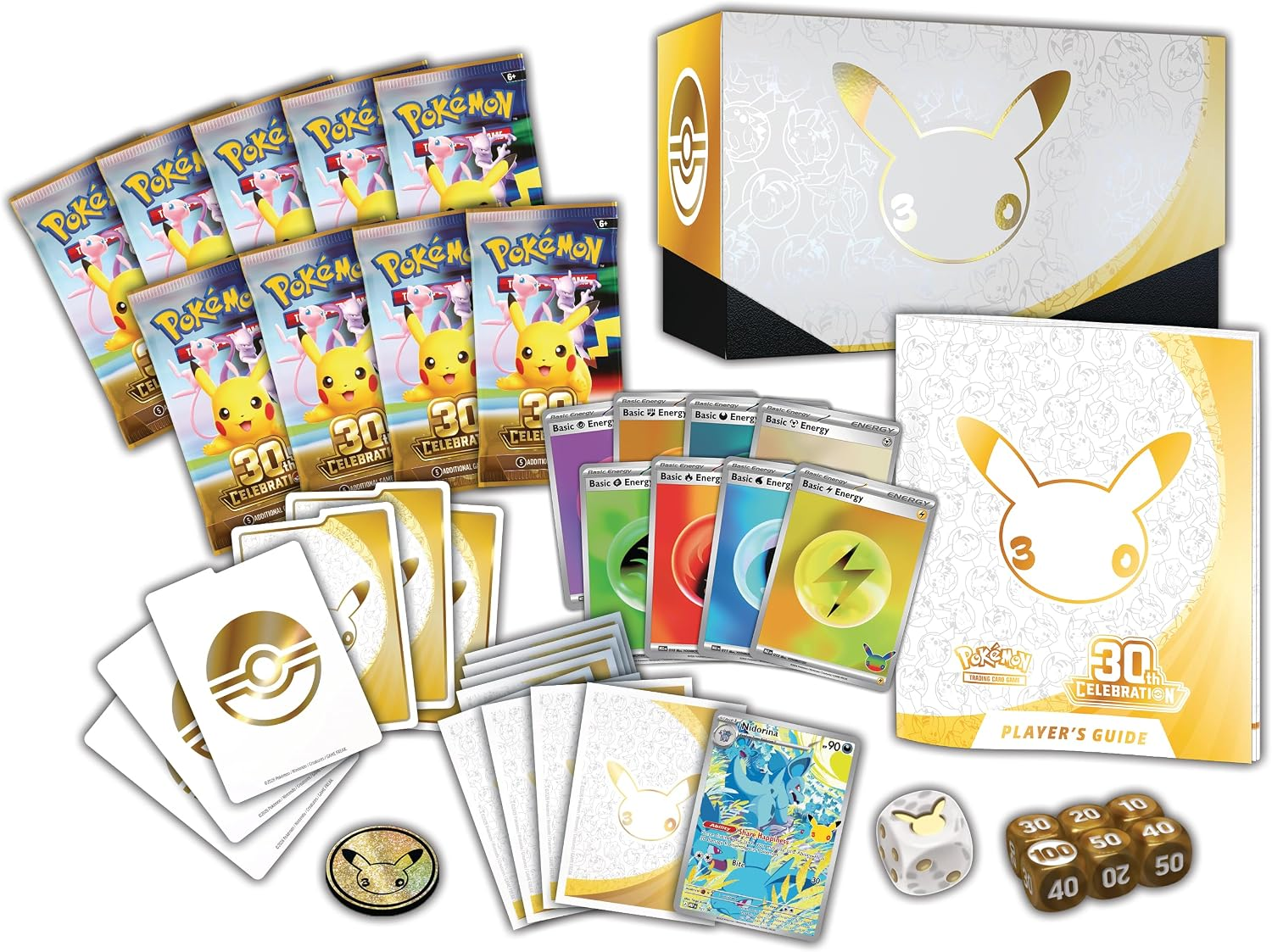Pokémon TCG: Celebración 30.º Aniversario | Caja de Entrenador Élite ETB (Español) - Imagen 3