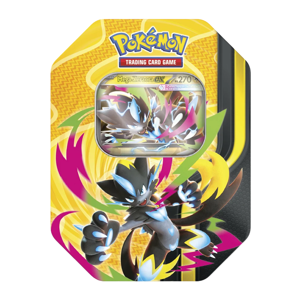 Lata Pokémon Megapotencia ex Español | Mega Forces Tin 4 Sobres - Imagen 4