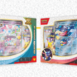 Pokémon TCG: Celebración 30.º Aniversario | Pokémon ex Box Sylveon/Greninja (Español)